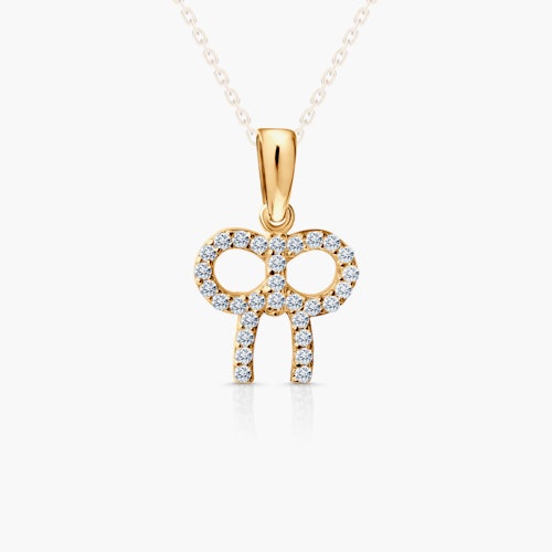 Zawieszka SAVICKI: złota, cyrkonie